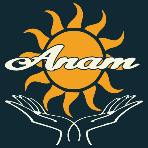 Anam Amatsu Logo and Icon hands with yellow sun and text Anam within new privacy policy and terms